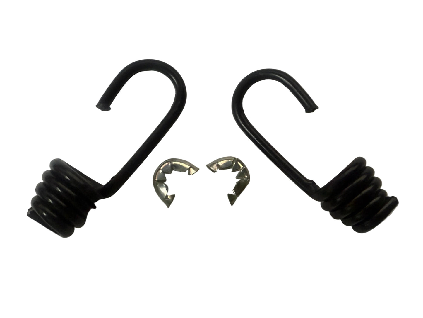 Lehigh Heavy Duty Coated Steel Cord Hooks with Steel Crimp Ring 1/4" & 3/8" 2-Pack