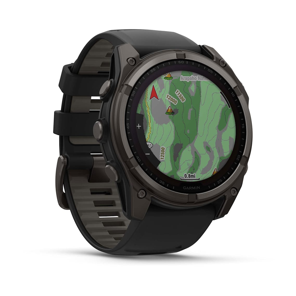 fēnix® 8 – 51 mm, Solar Sapphire, Carbon Gray DLC Titanium