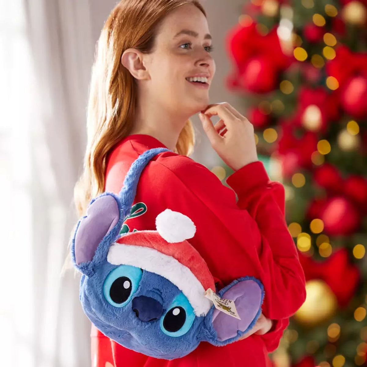 Lilo & Stitch - Stitch Plush Bag (optional Santa hat attachment)
