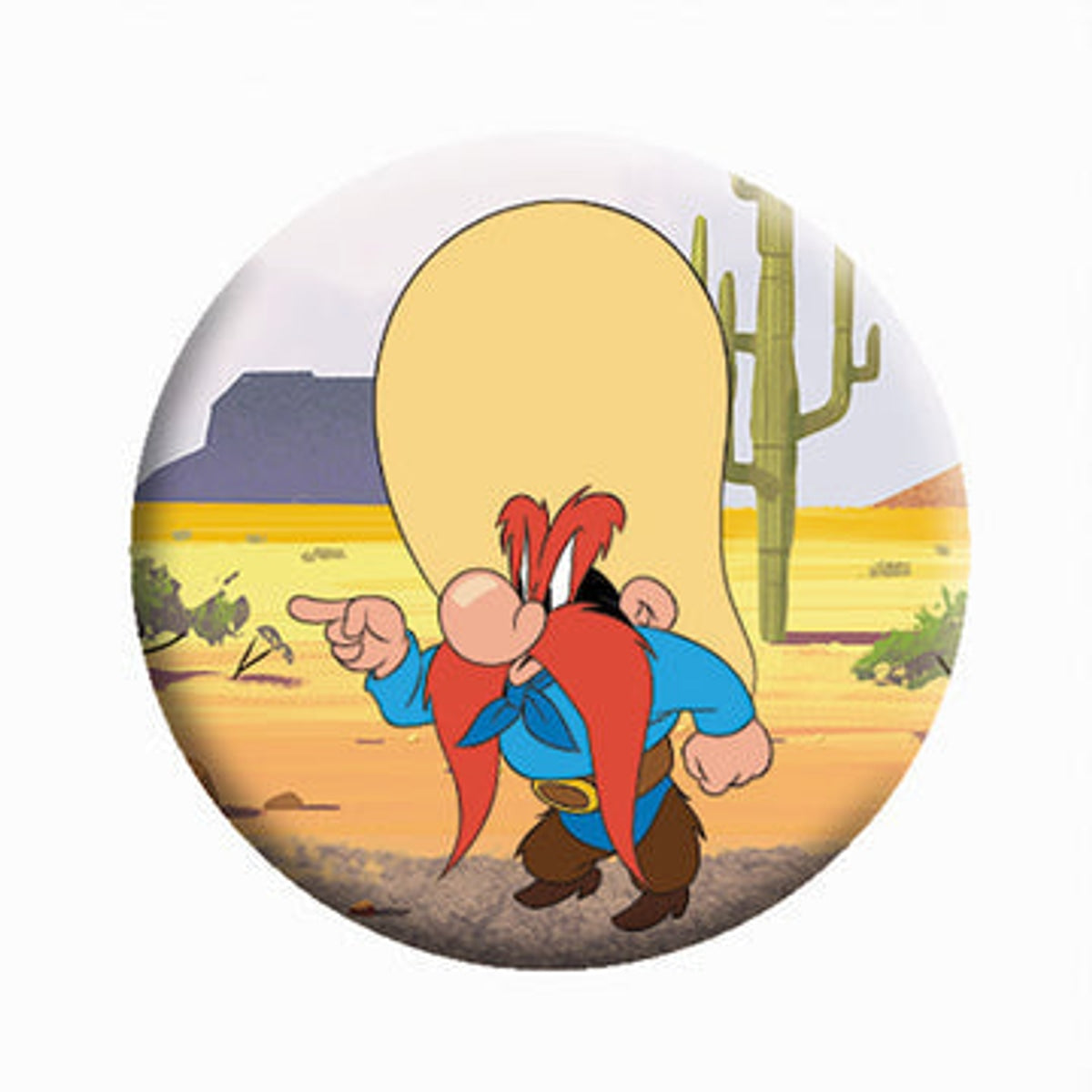 Looney Tunes Yosemite Sam Button