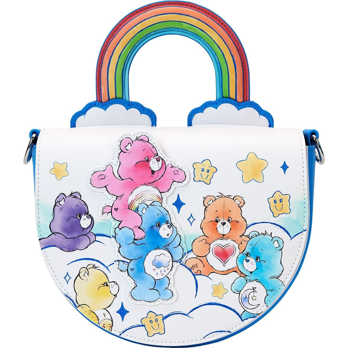 Loungefly Care Bears Rainbow Handle Crossbody Bag