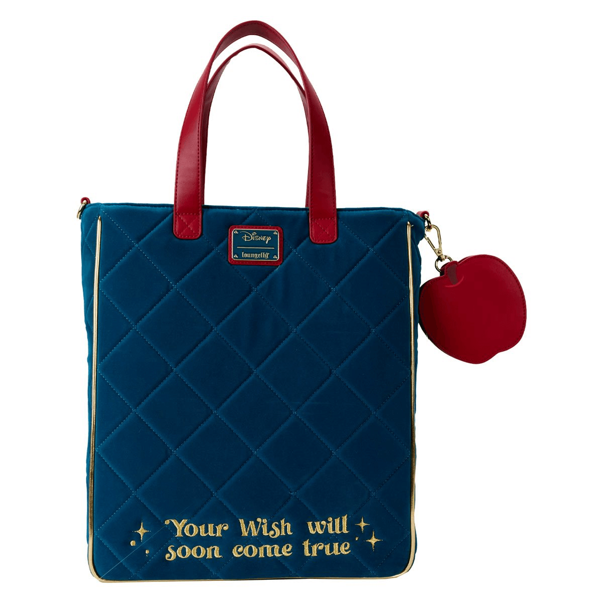 Loungefly Snow White Heritage Quilted Velvet Tote Bag