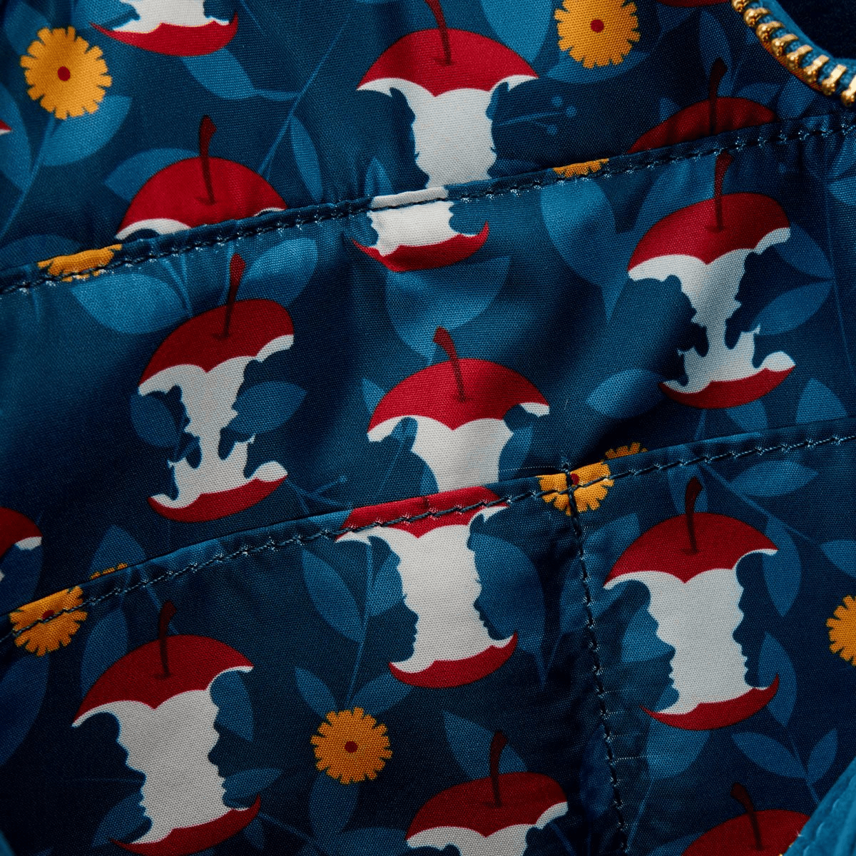 Loungefly Snow White Heritage Quilted Velvet Tote Bag