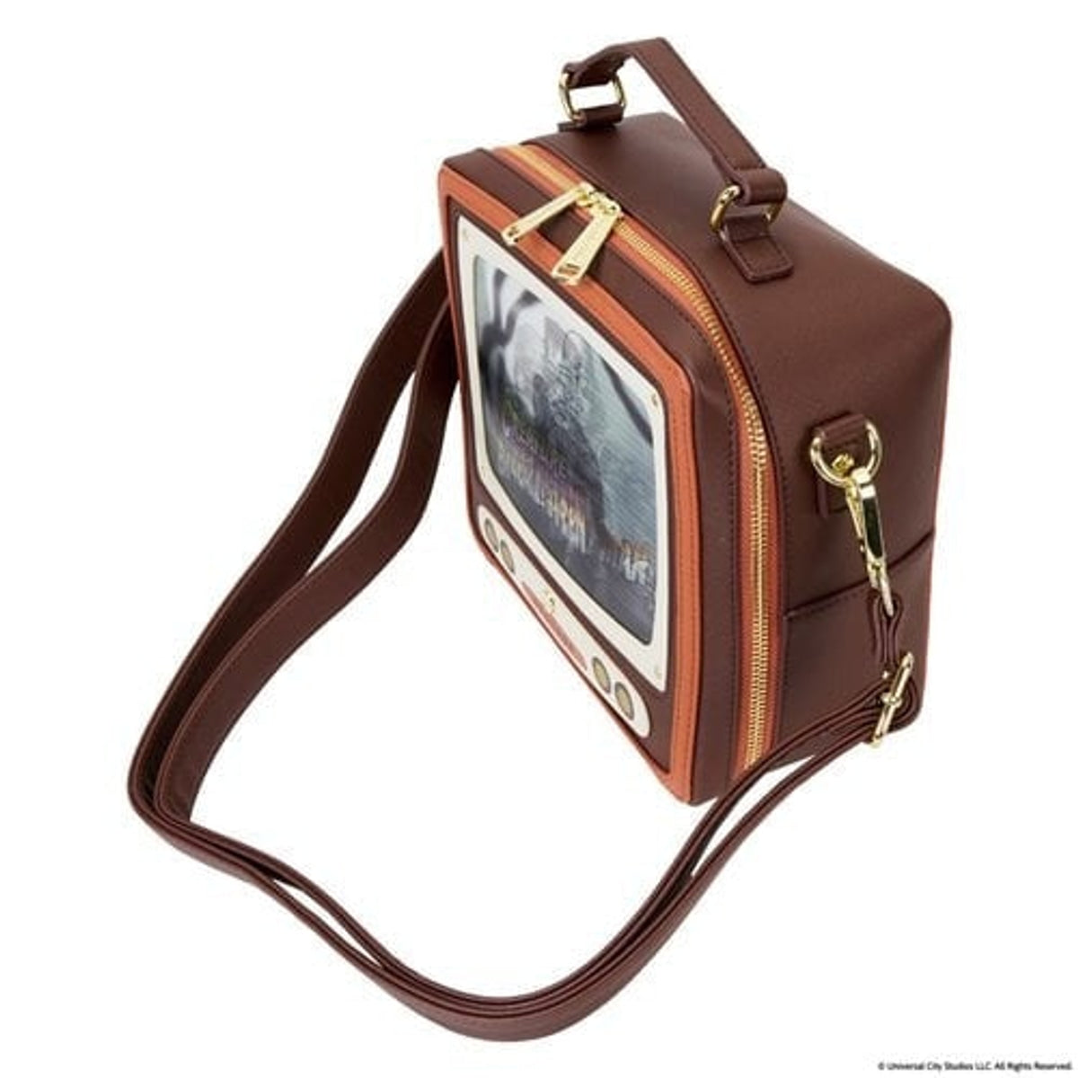 Loungefly Universal Monsters Vintage TV Triple Lenticular Crossbody Bag