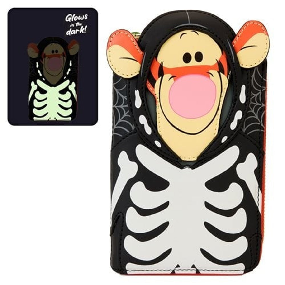 Loungefly Winnie the Pooh Skeleton Tigger Zip-Around Wallet