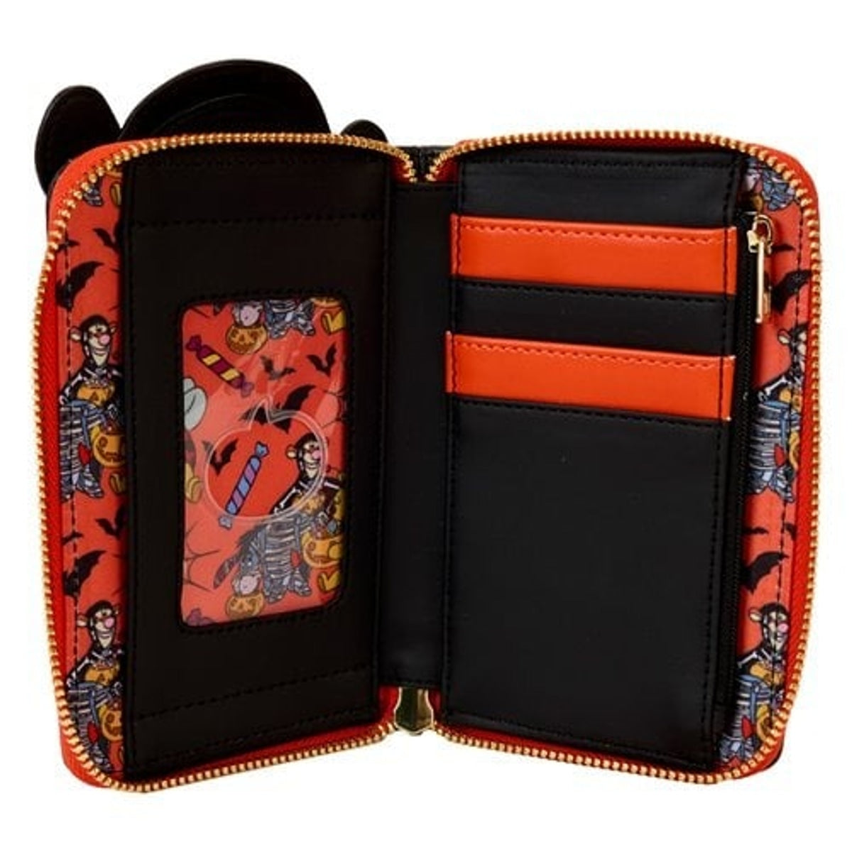 Loungefly Winnie the Pooh Skeleton Tigger Zip-Around Wallet