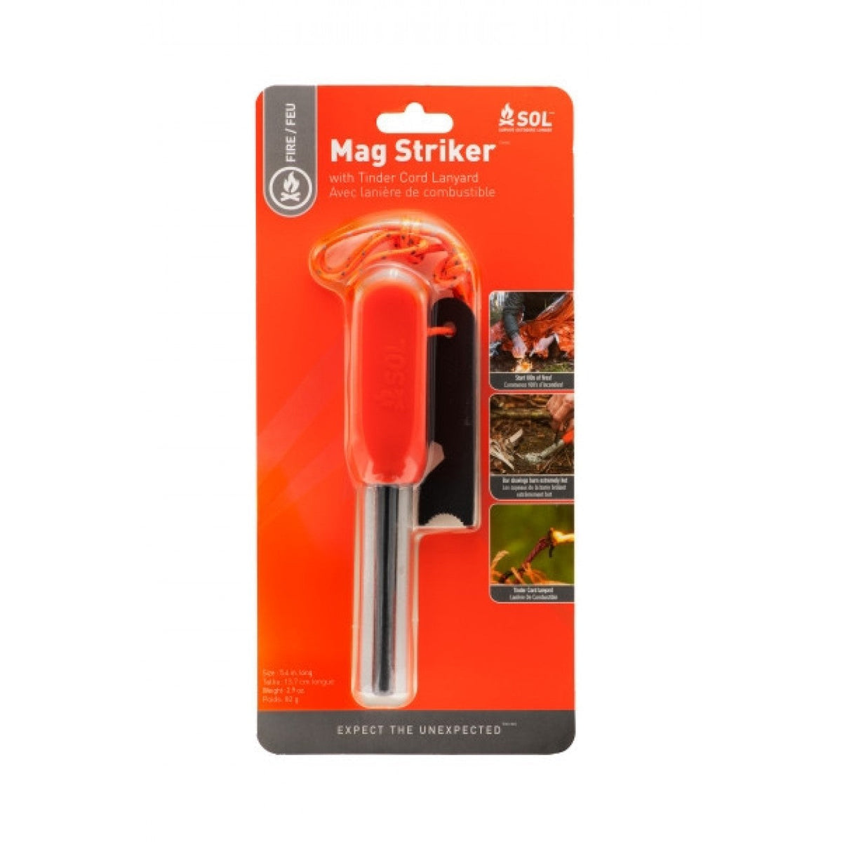 Survive Outdoor Longer - Mag Striker with Tinder Cord