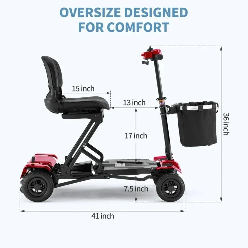 Matrix Lite Foldable Mobility Scooter | Auto-Fold Remote Control 28 kg Electric Scooter Canada