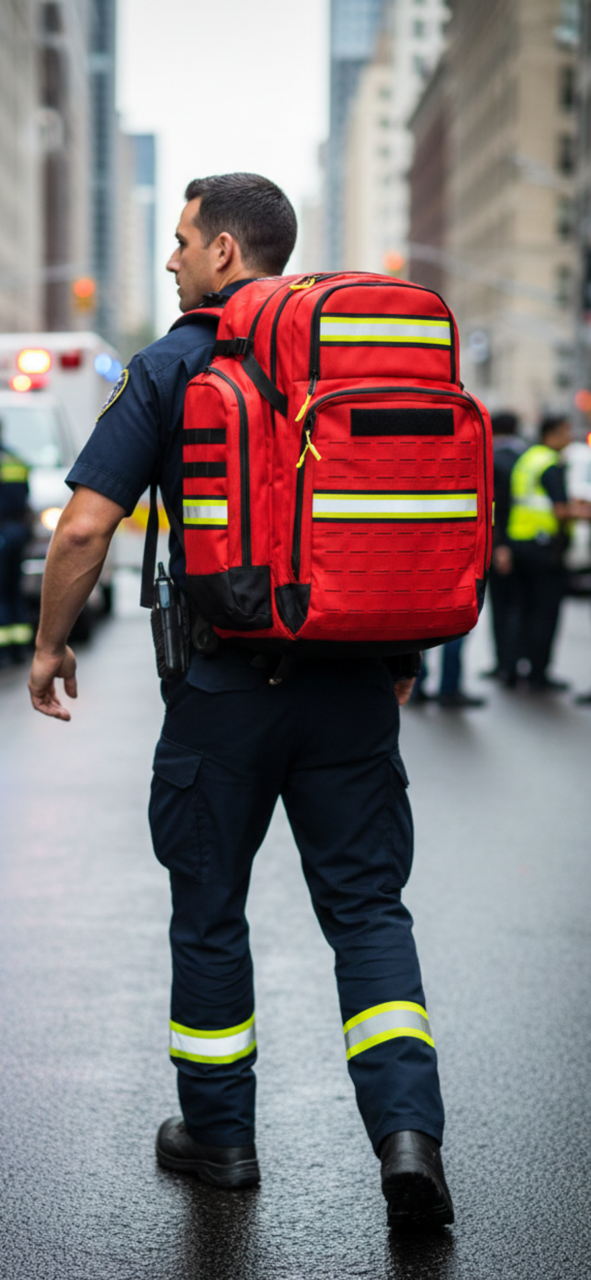 Emergency Oxygen First Responders Backpack Kit with D Cylinder