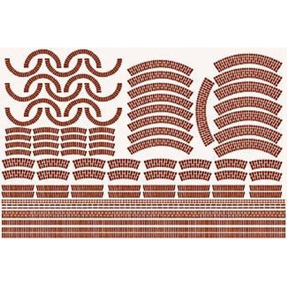 Micro-Mark 84733 O Aged Factory Brick Paper Details 4 Sheets NIB