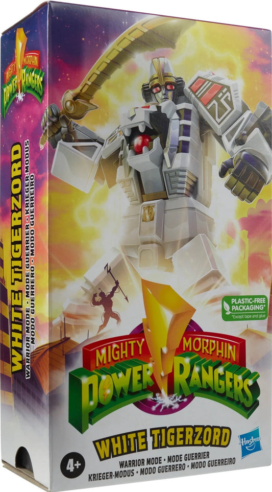 Power Rangers Lightning Mighty Morphin - White Tigerzord (Warrior Mode) (Subpar Packaging)