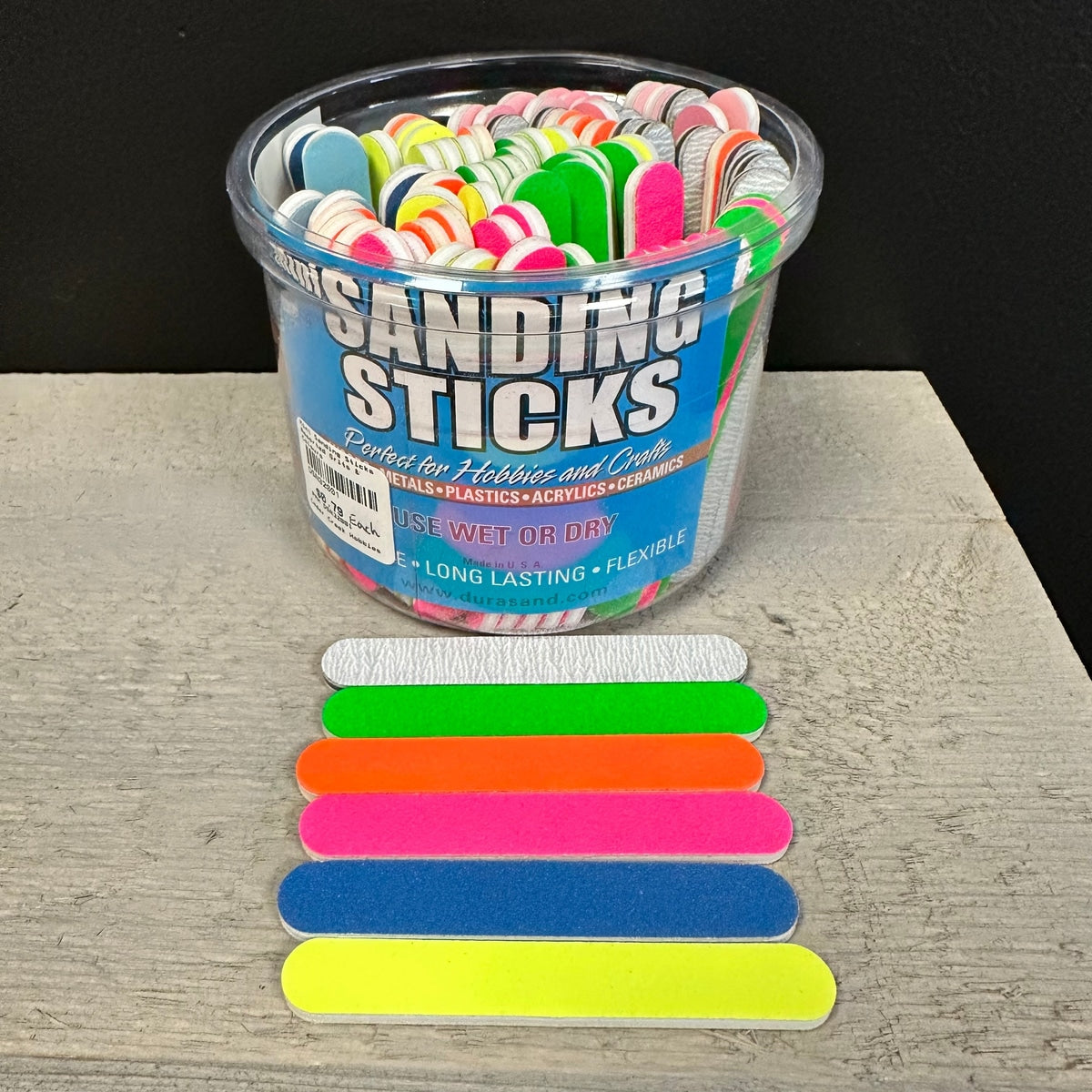 Mini Sanding Sticks Assorted Grits & Colours