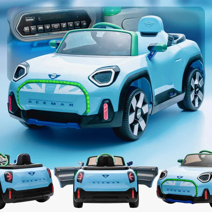 2026 Mini Aceman 12V Kids Ride On Car with Remote Control