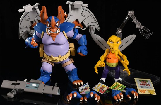 Neca TMNT Teenage Mutant Ninja Turtles Ultimate Wingnut & Screwloose ( substandard packaging )