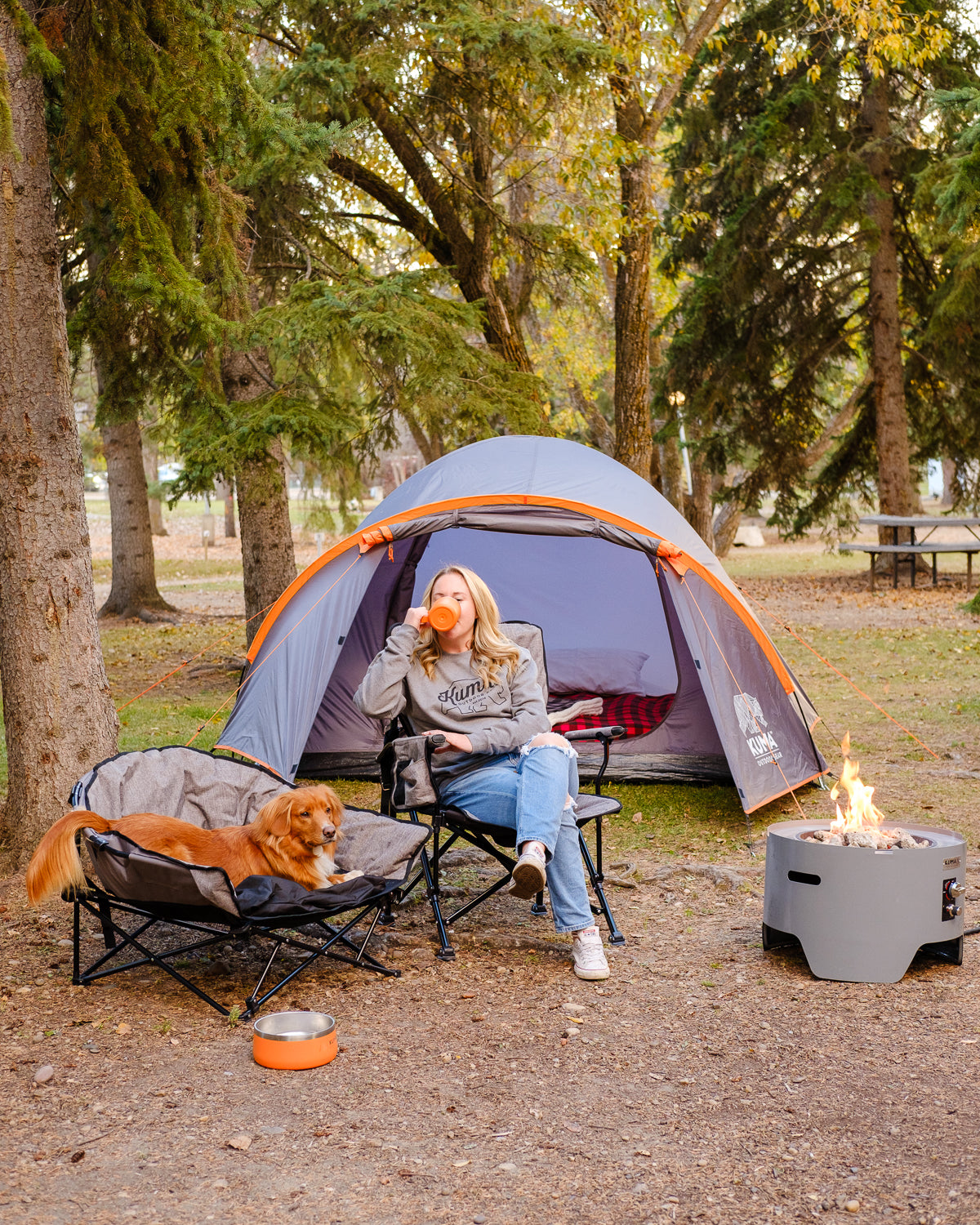KUMA Switchback Heated Camping Chair