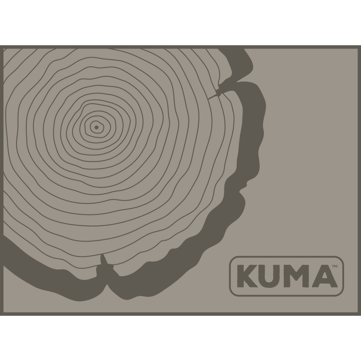 KUMA Wood Chip Outdoor Mat 9 ft x 12 ft