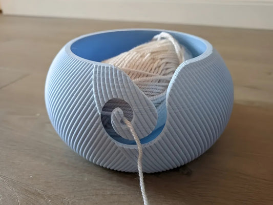 3D Printed Yarn Bowl – Swirl Guide for Knitters & Crocheters