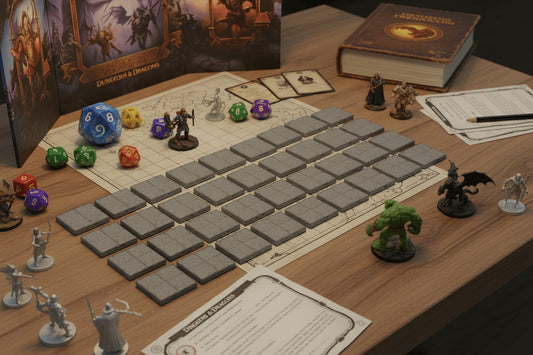 28mm Modular Dungeon Floor Tiles – 36-Piece Bulk Pack