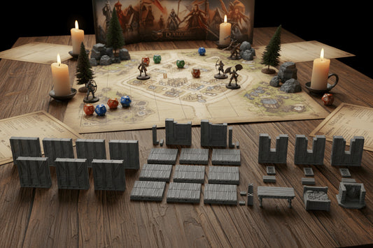 28mm Medieval Cottage Interior – Dragonshire RPG Terrain