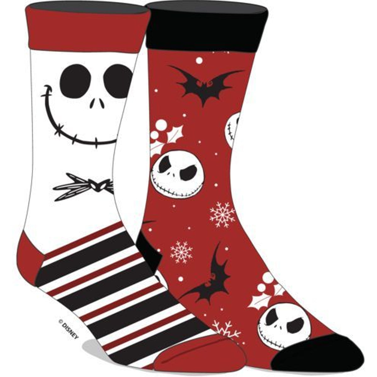 Nightmare Before Christmas 2pk Christmas Crew Socks