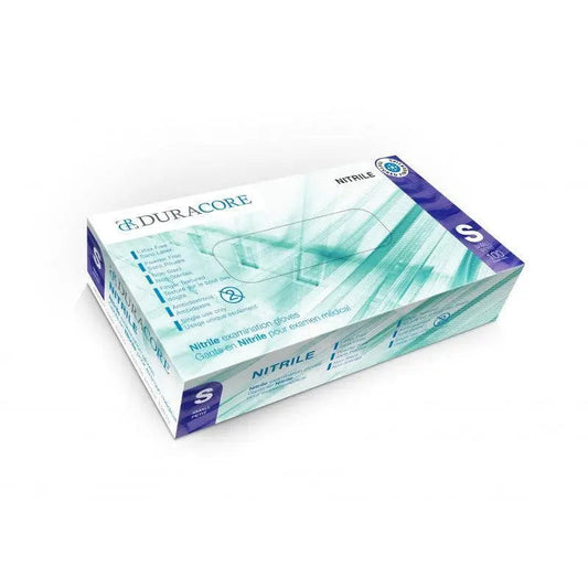 Nitrile Gloves (100/box) Duracore Powder-Free, Latex-Free Gloves