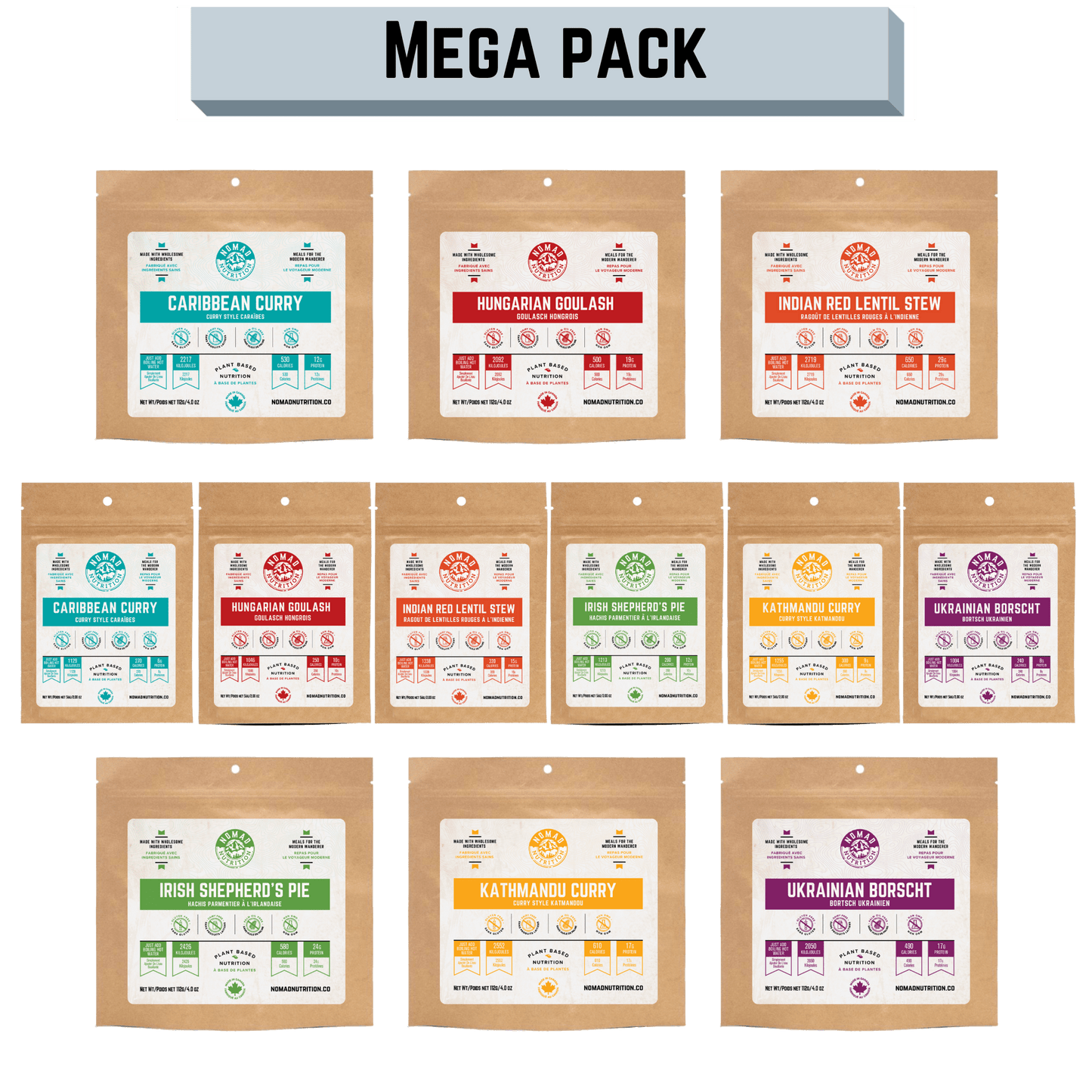 Mega Pack - 18 Meals