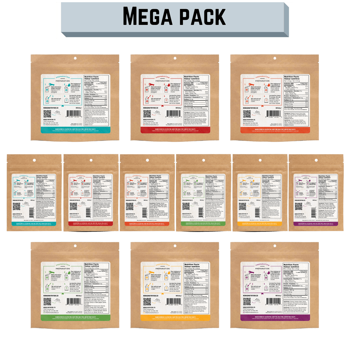 Mega Pack - 18 Meals