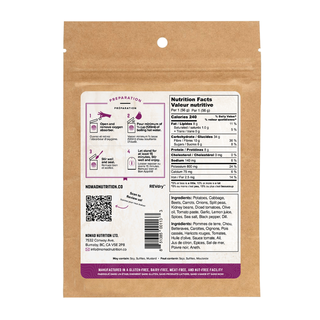 Ukrainian Borscht - Half Serving