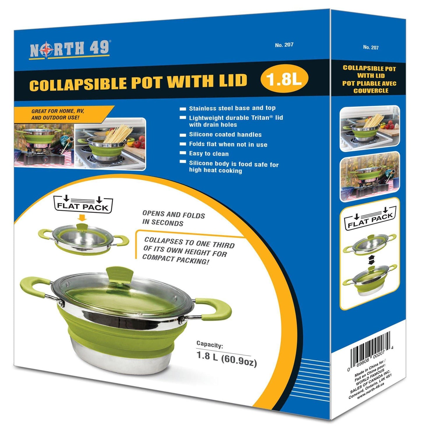 North 49 Collapsible Pot With Lid
