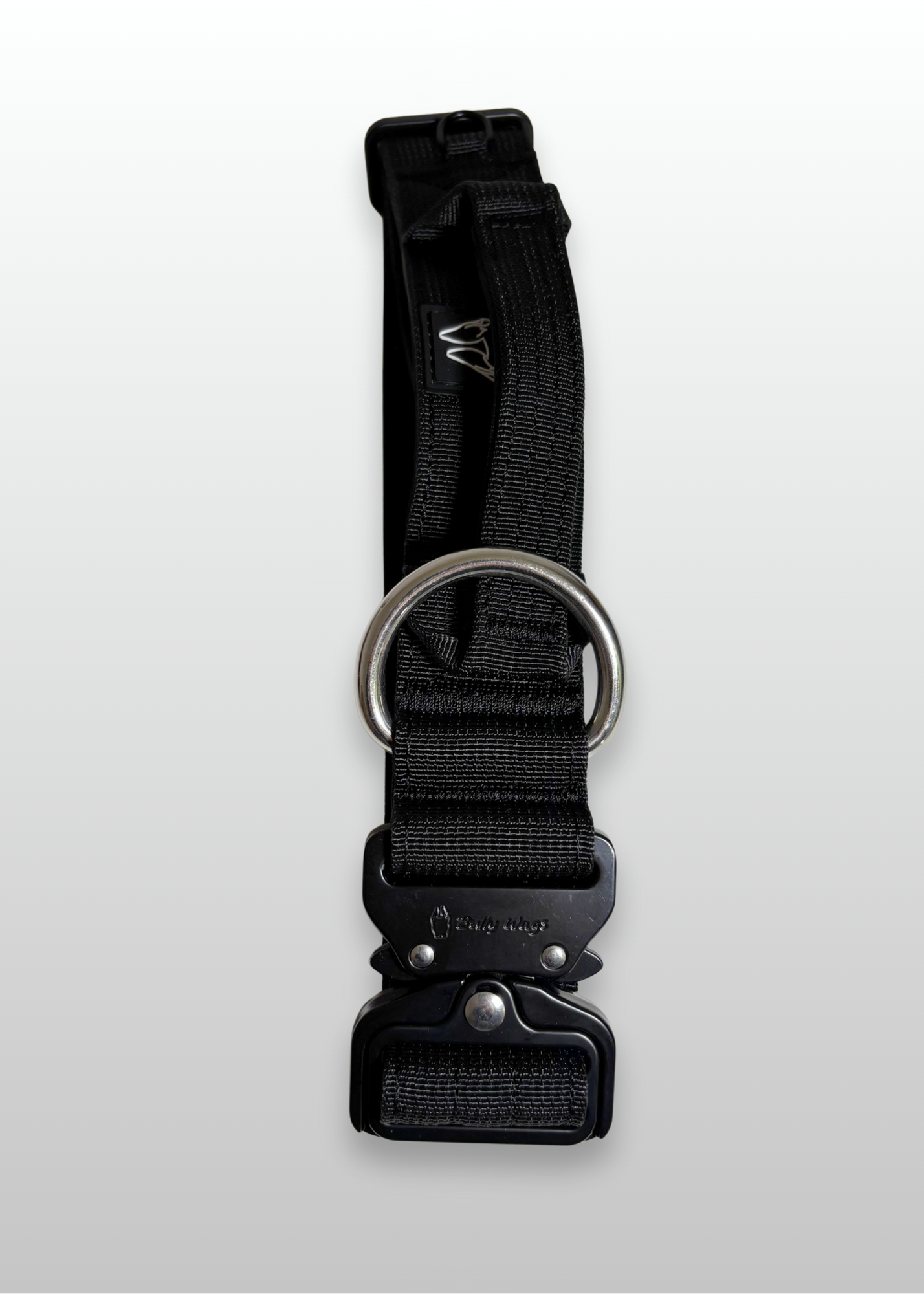 1.5" Tactical Collar with Handle - Black