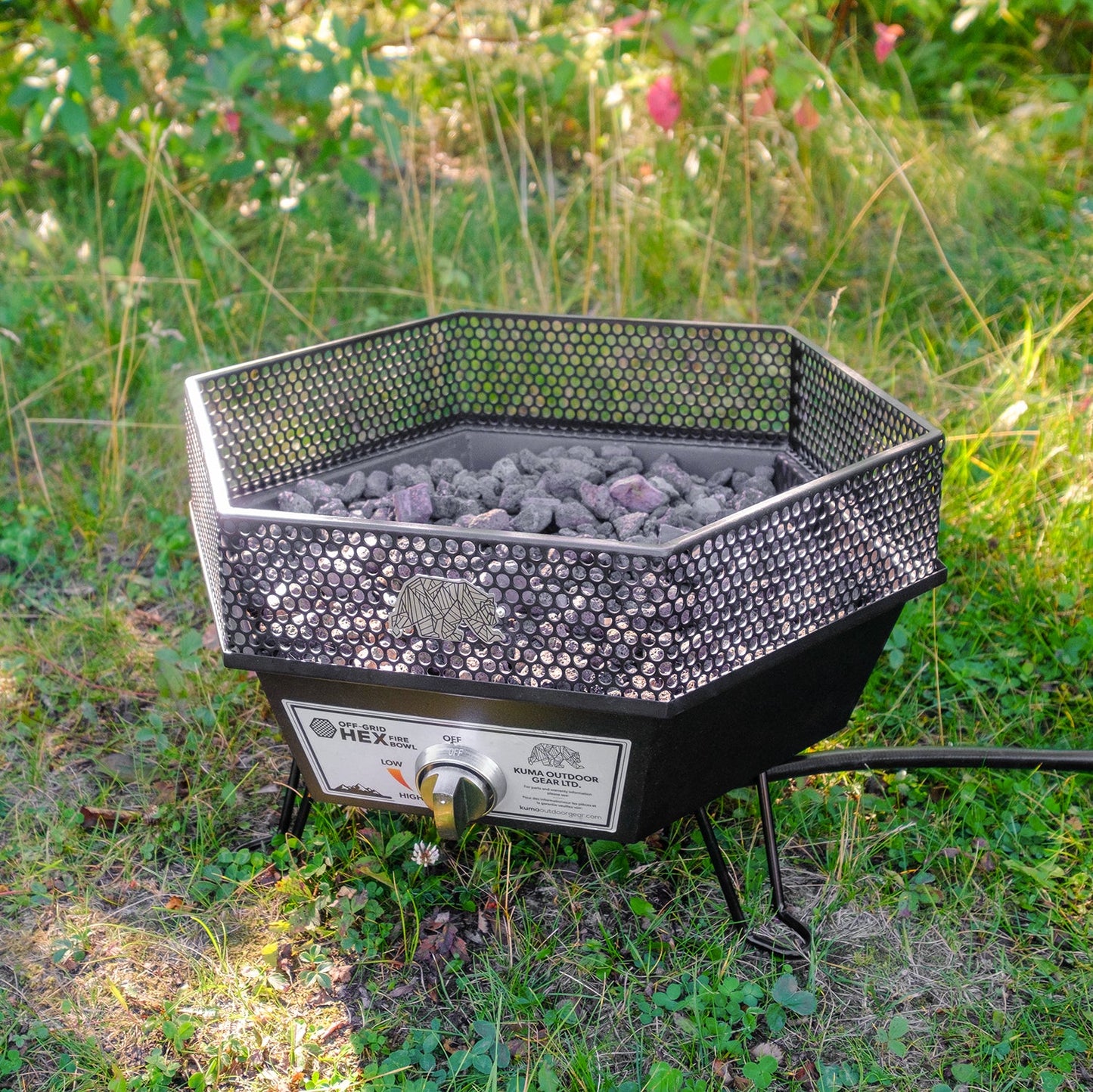 Off-Grid Hex Fire Bowl