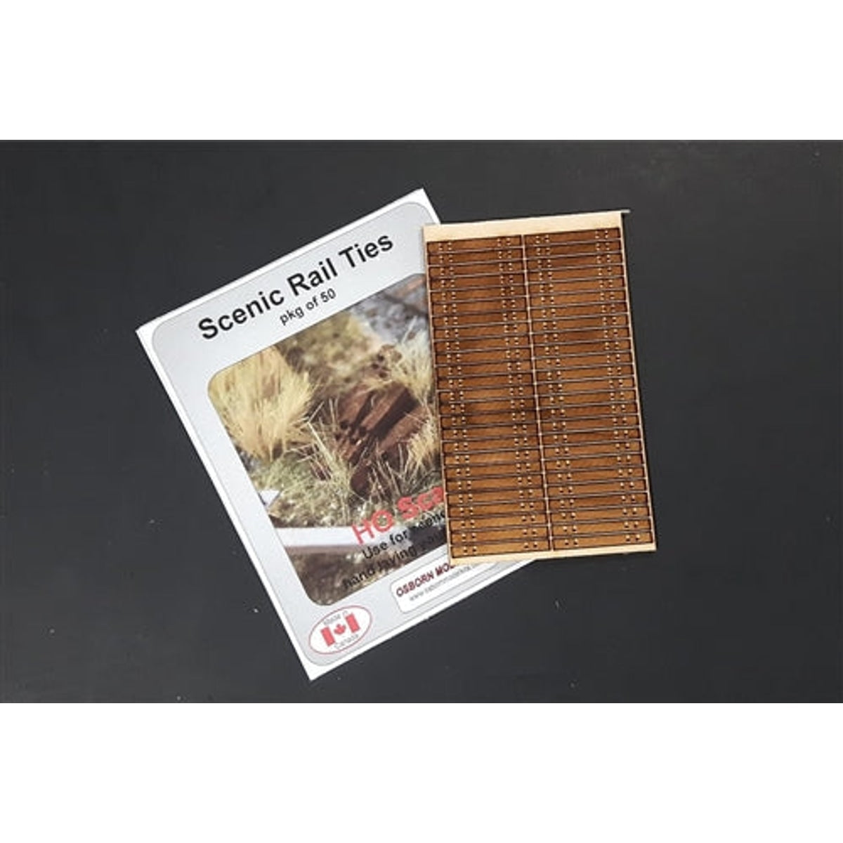 Osborn Model Kits RRA-1044 HO Scenic Ties Laser Cut Wood KIT NIB