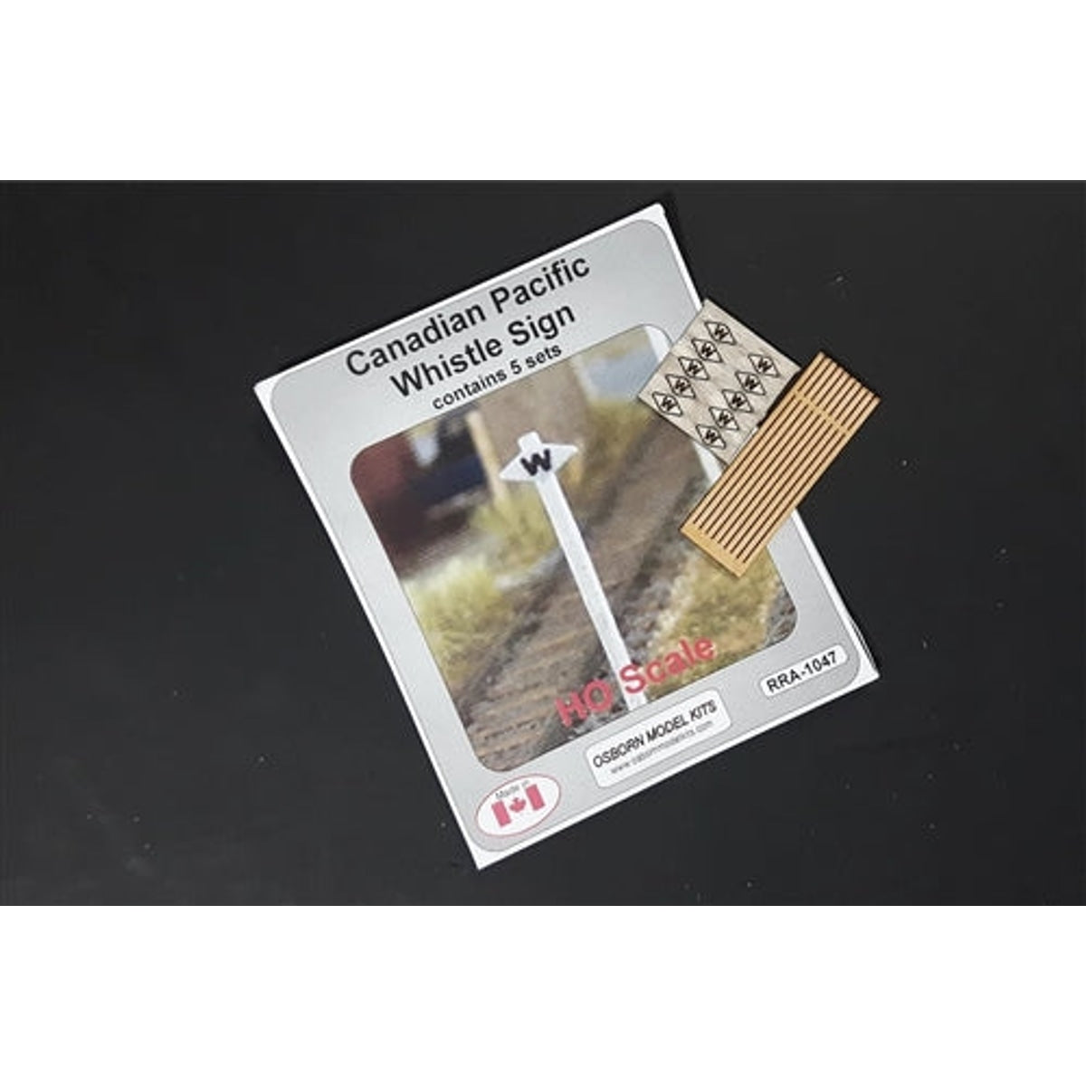 Osborn Model Kits RRA-1047 HO Canadian Pacific Whistle Posts Laser Cut Wood KIT NIB