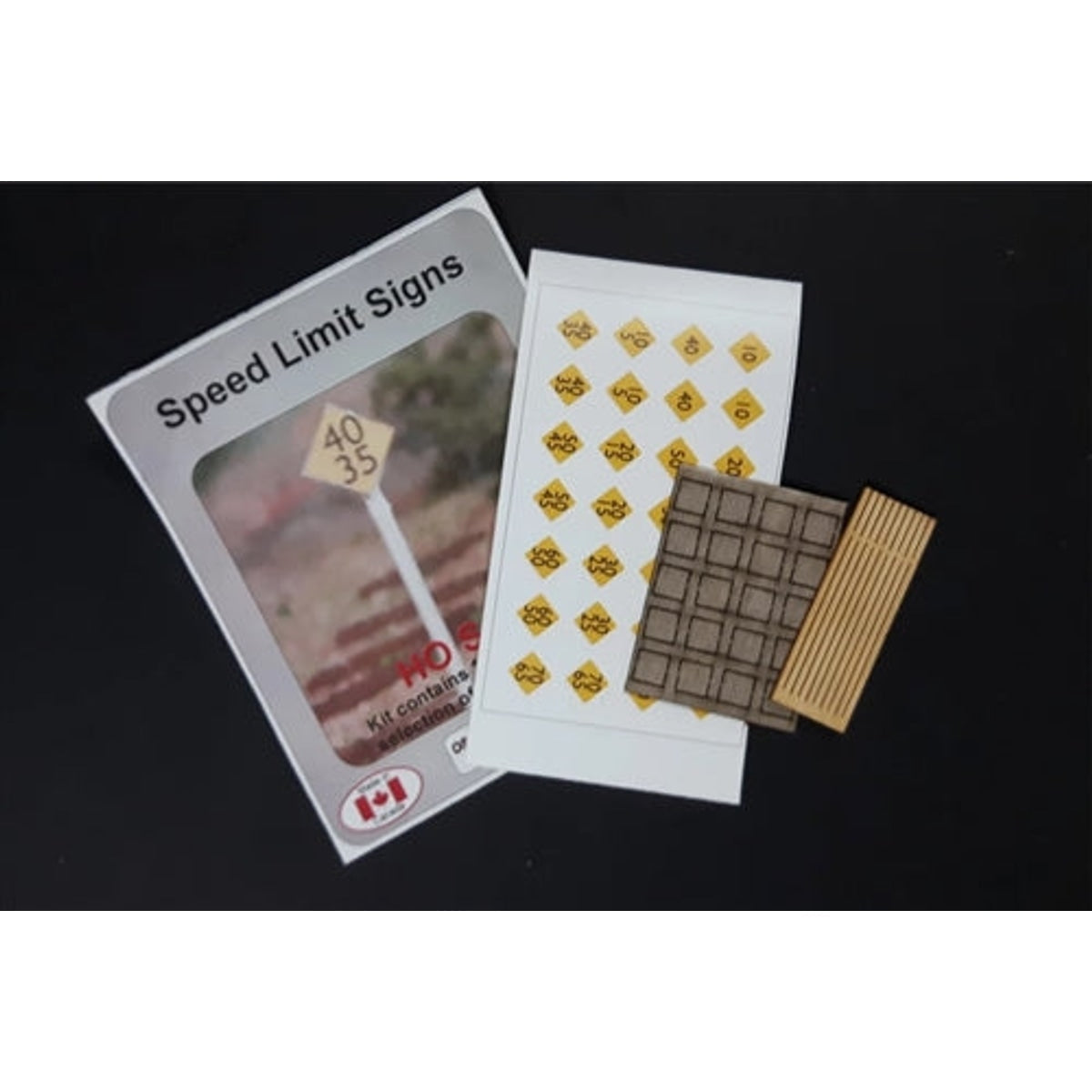 Osborn Model Kits RRA-1052 HO Speed Limit Signs Laser Cut Wood KIT NIB
