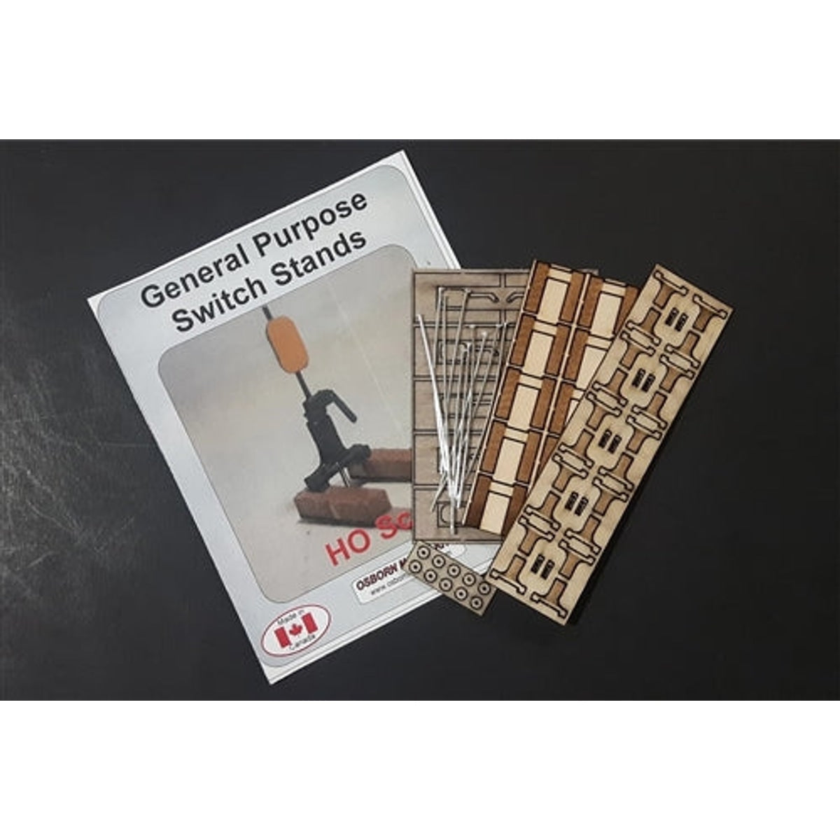 Osborn Model Kits RRA-1086 HO General Purpose Switch Stands Laser Cut Wood KIT NIB