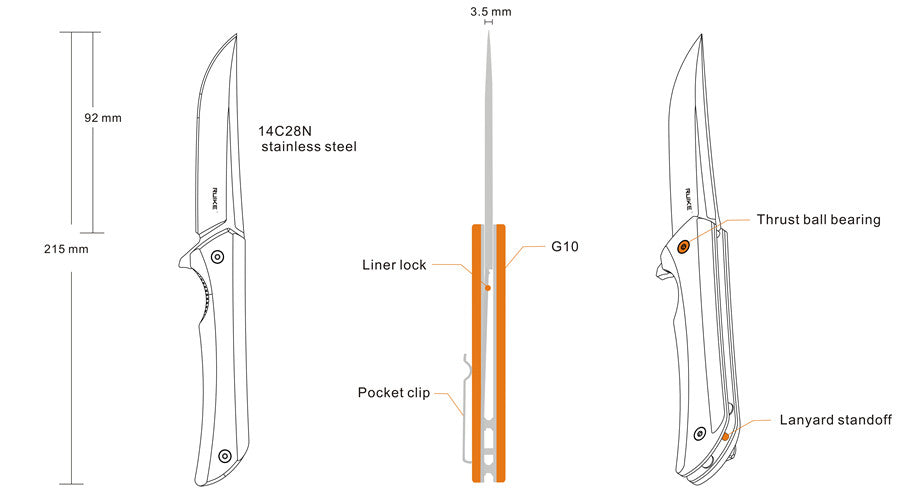 Ruike Hussar P121 Folding Knife