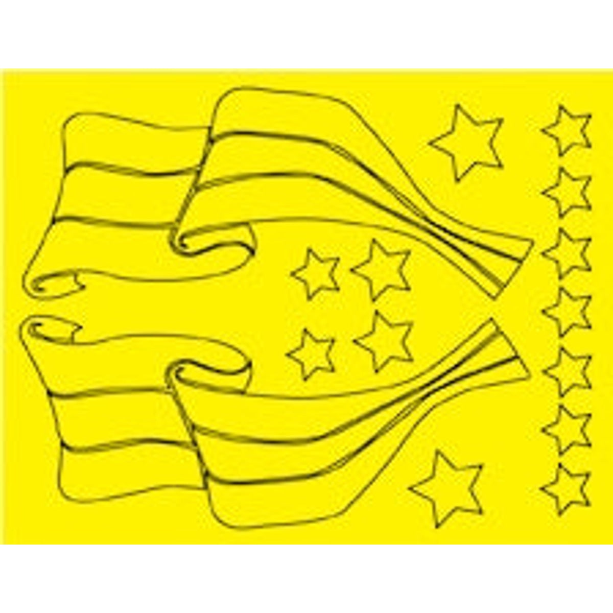 Parma 10815 PSE Flag Design Paint Mask 8.5 x 11 NIB