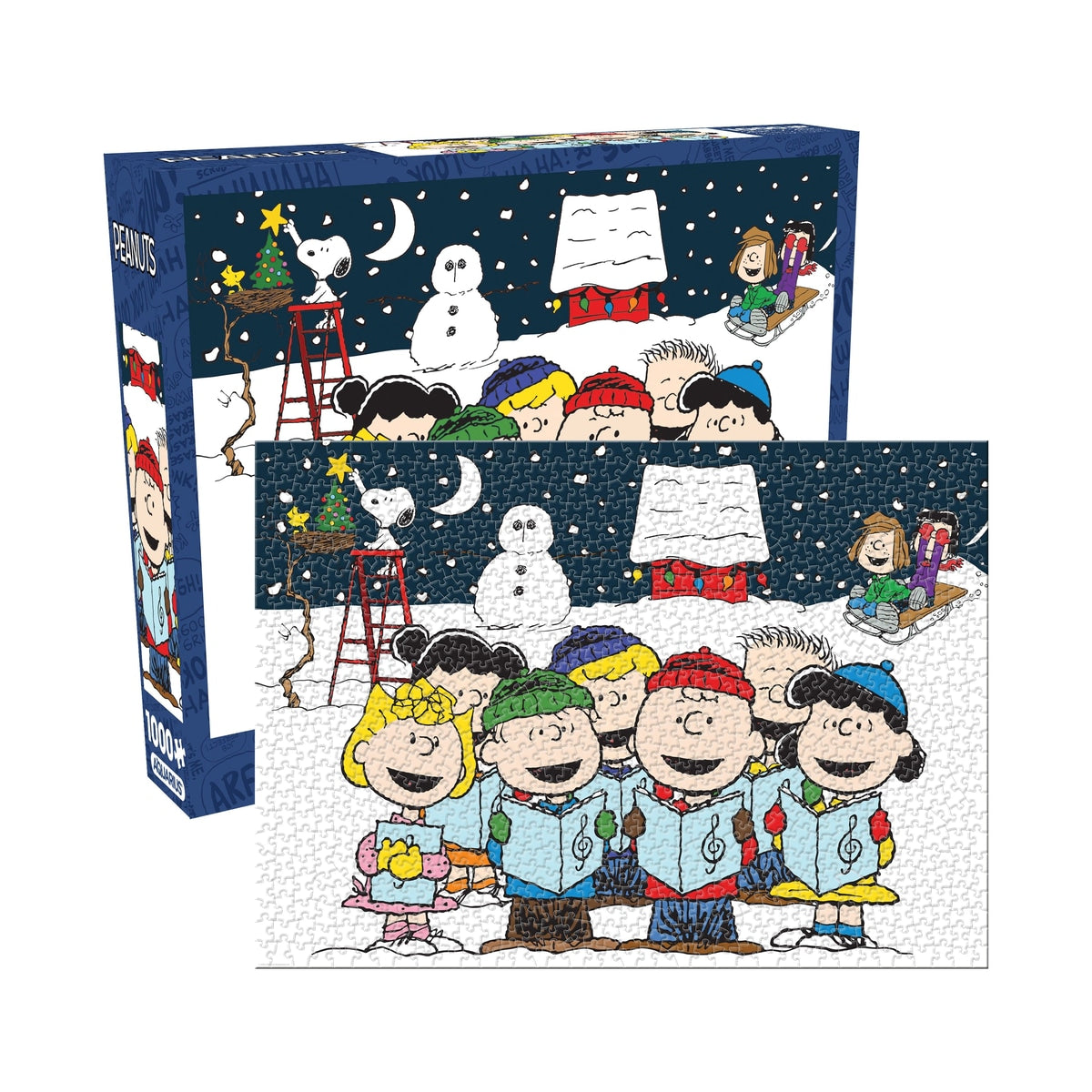 Peanuts "Singing Hymns" 1000 Piece Glitter Snow Puzzle
