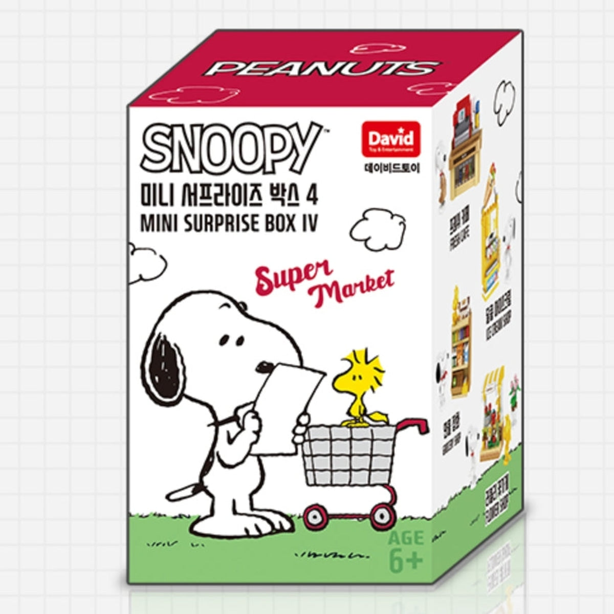 Peanuts Snoopy Super Market Mystery Mini Block Scene