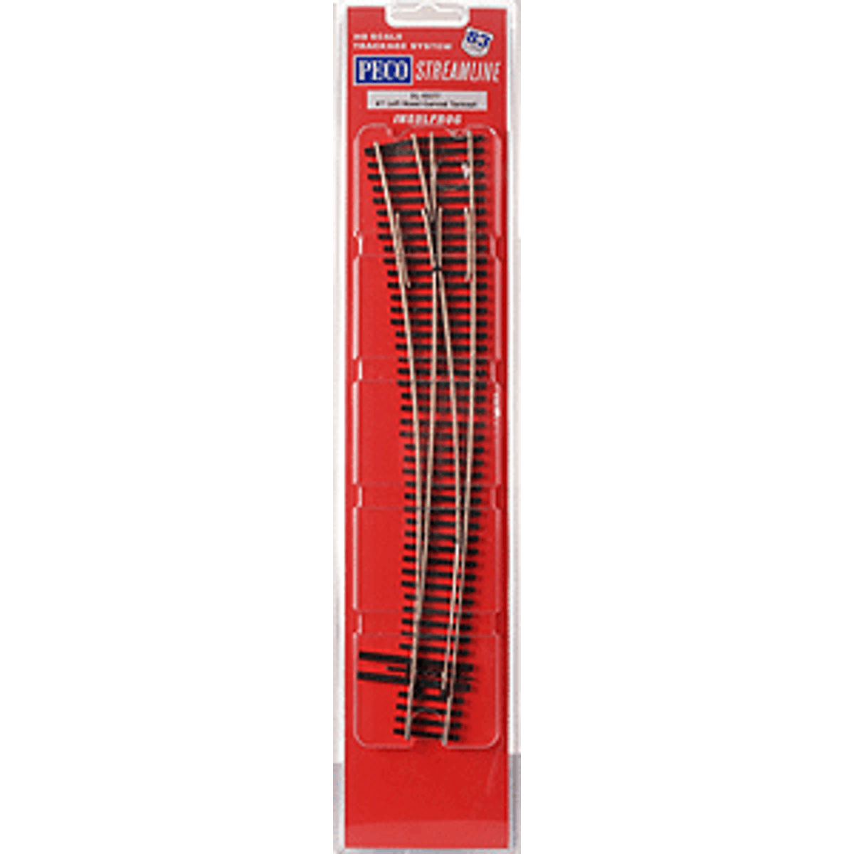 Peco Streamline SL-8377 HO North American Style Code 83 Insulfrog #7 Curved Left Hand Turnout Switch