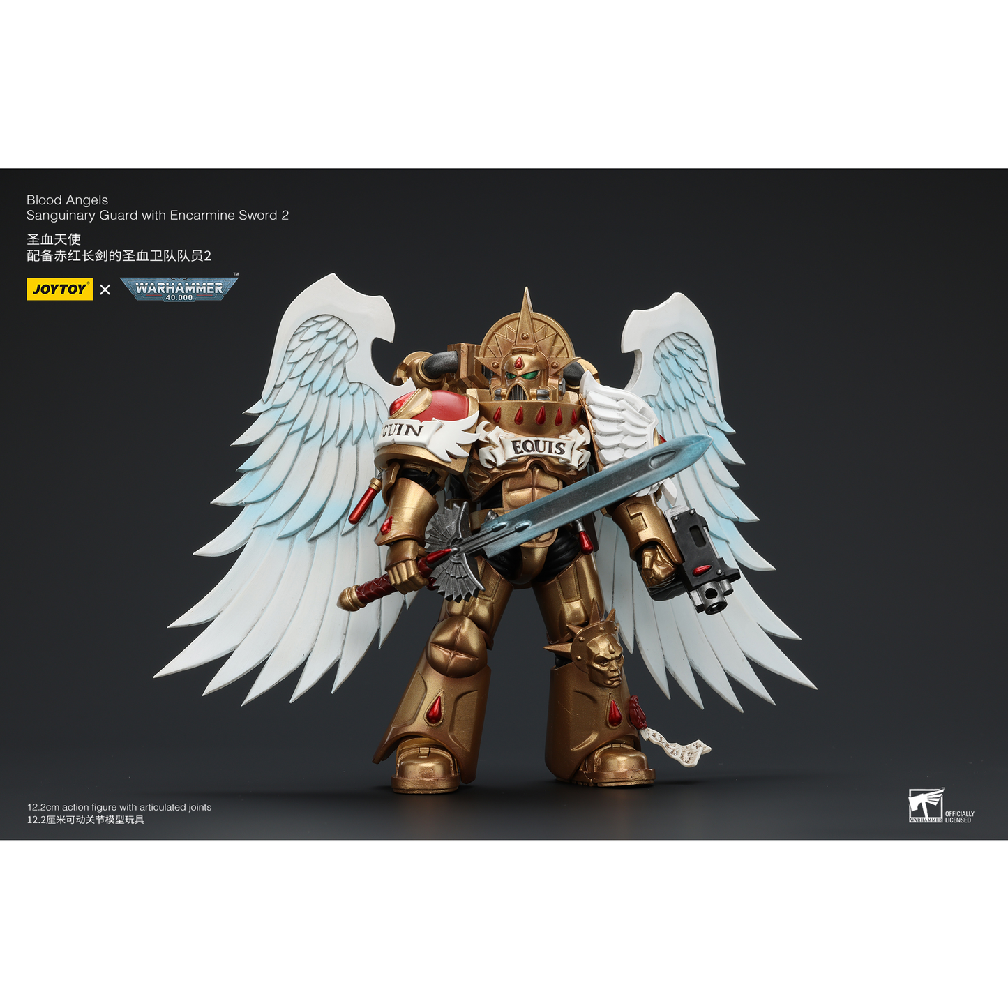 JOYTOY - Blood Angels Sanguinary Guard with Encarmine Sword 2