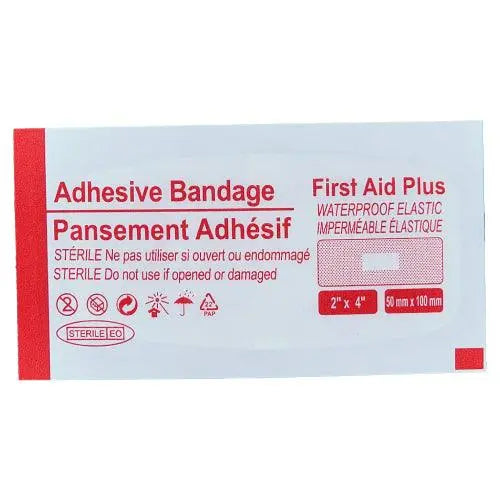 Plastic Adhesive Extra Large Patch Bandage, 2" x 4"