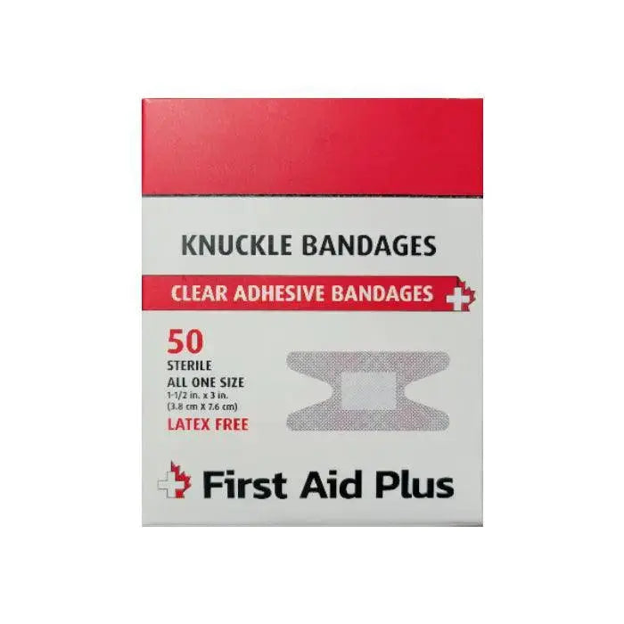 Plastic Adhesive Knuckle Bandage, 3" x 1.1/2", 50/box