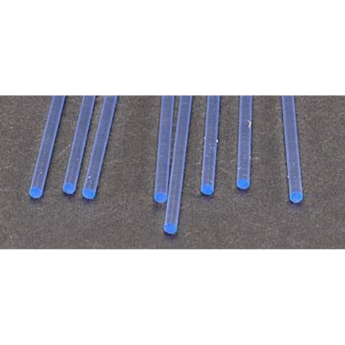 Plastruct 90252 Fluorescent Acrylic Rods Blue 3/32 x 10" (.24 x 25.4cm) Long Pkg of 8 NIB