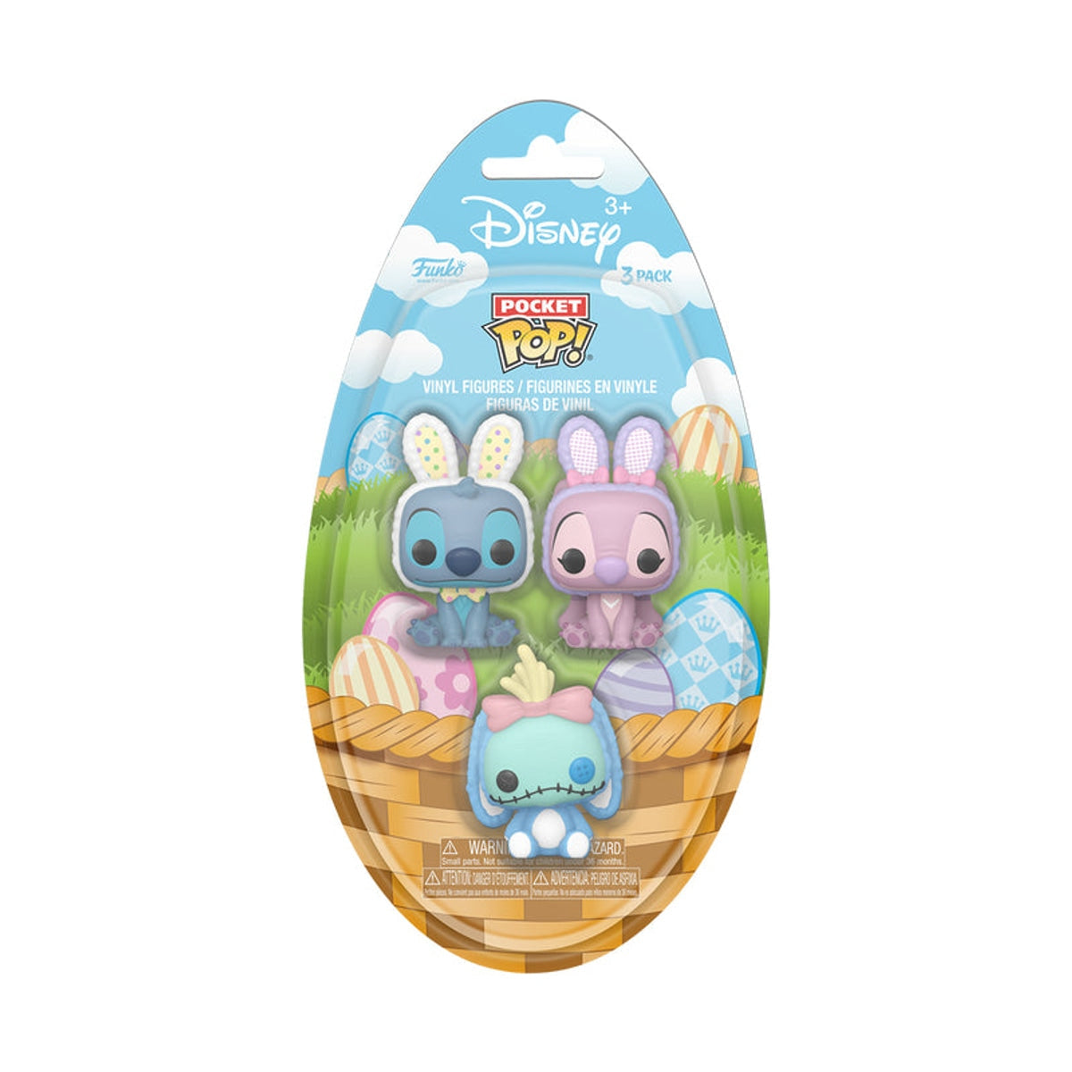 Pocket POP! Disney Lilo & Stitch - Stitch, Angel & Scrump Easter 3pk
