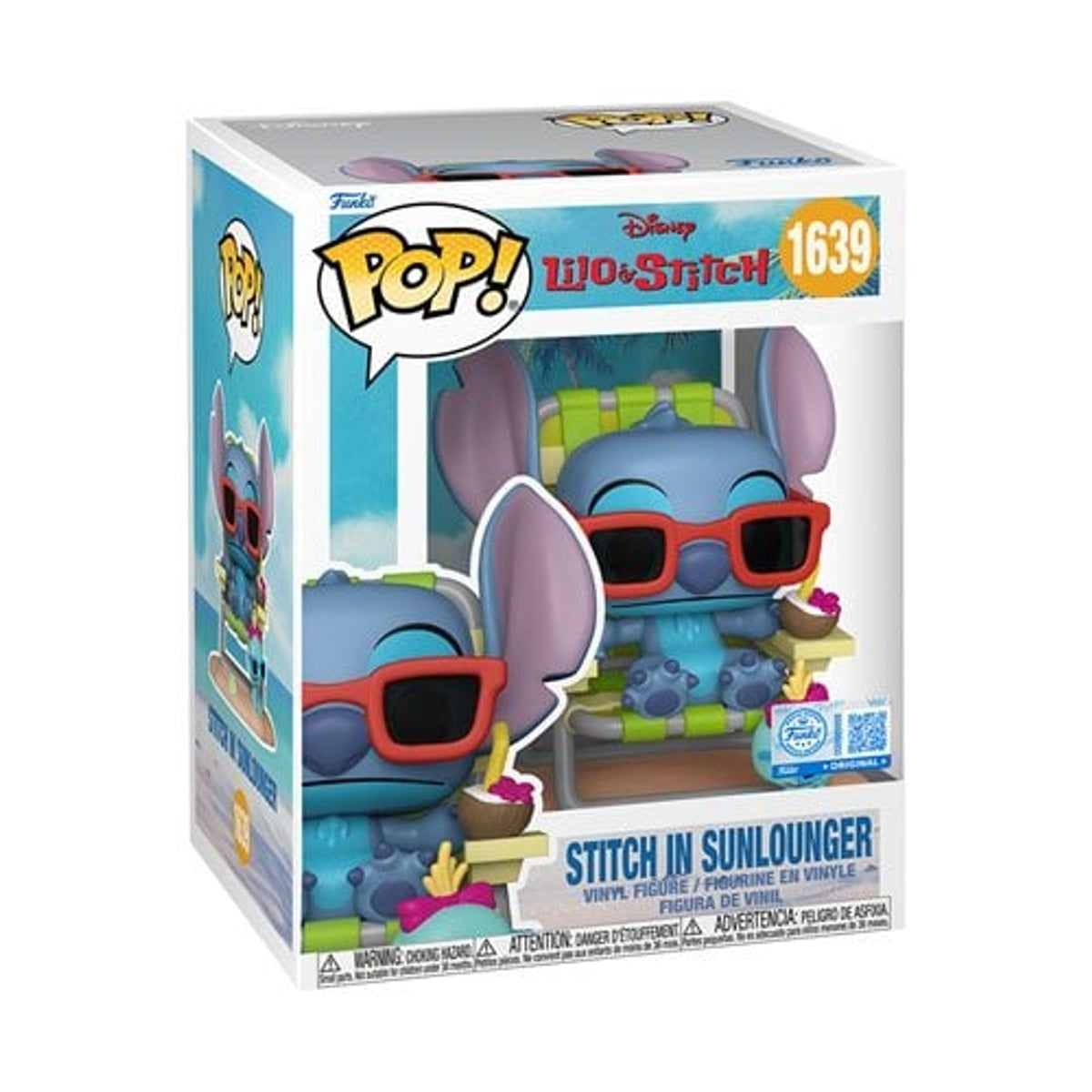 POP! Premium Disney Lilo & Stitch - Stitch in Sunlounger EE Exclusive
