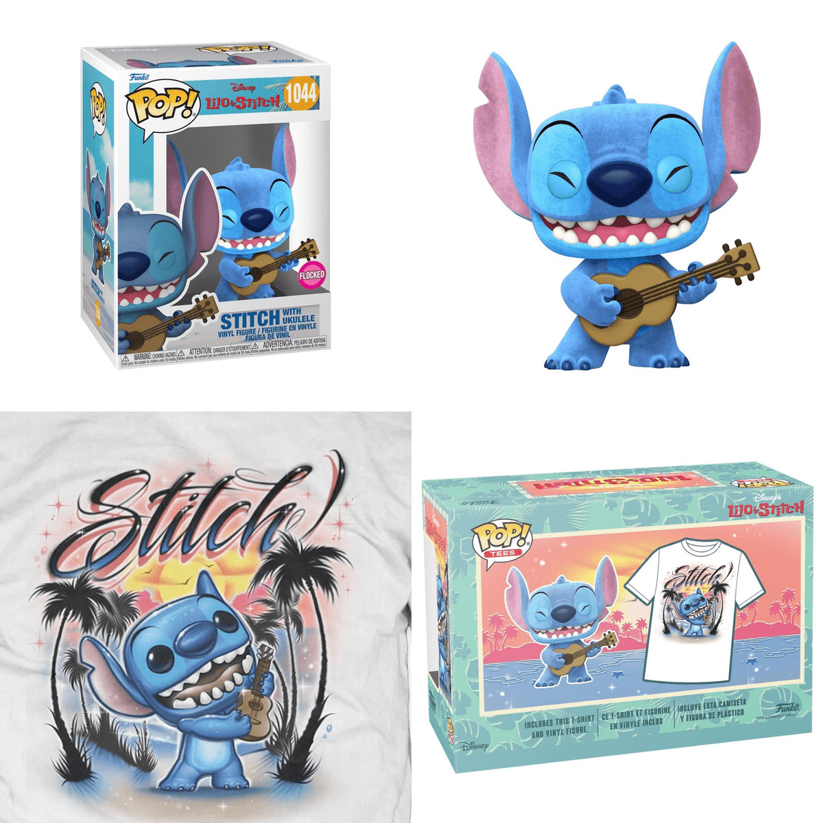 POP! & Tee - Stitch with Ukelele (Small)