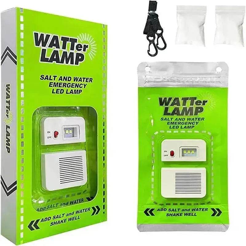 Portable Salt Water Lamp Camping LED