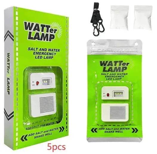 Portable Salt Water Lamp Camping LED