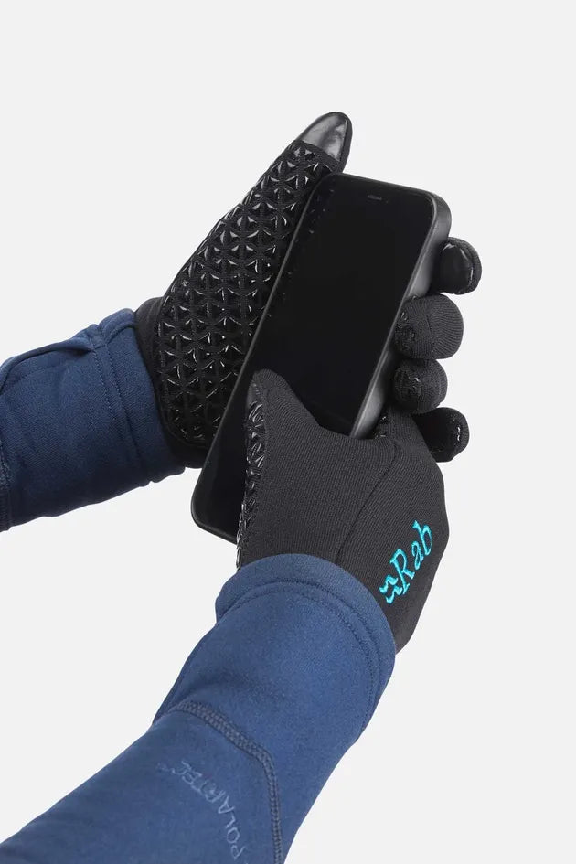 Rab Women's Polartec Power Stretch Gloves with Contact Grip Size XL